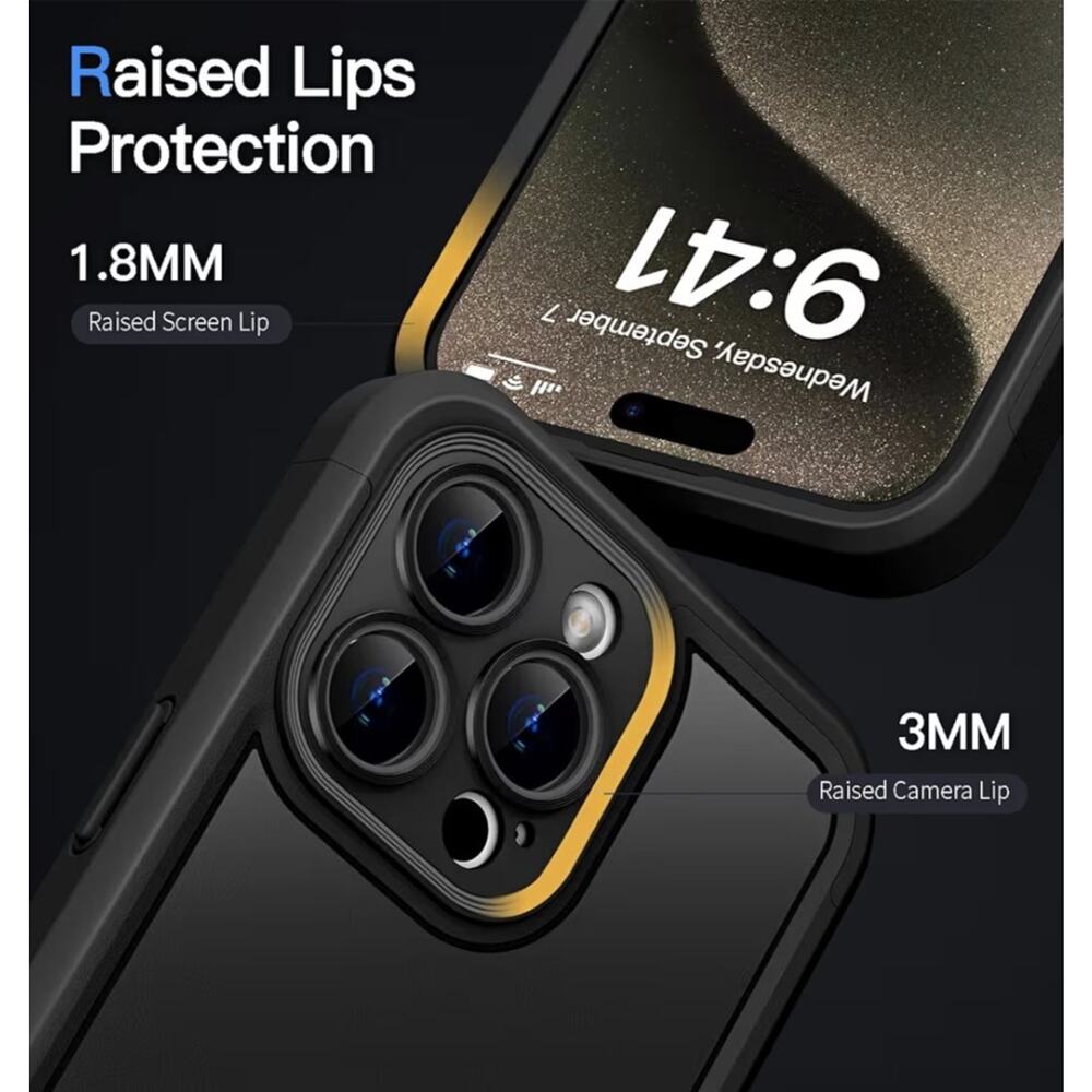 COOLQO Magnetic for iPhone 15 Pro Max Case, Dual Layer Matte Scratch-Resistant, - Picture 2 of 6